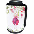 3dRose Anne Marie Baugh - Flowers - Pretty Pink Bleeding Hearts Watercolor Flower - Can Cooler Bottle Wrap (cc_252993)
