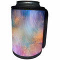 3dRose Anne Marie Baugh - Galaxy - Pink, Blue, Purple, and Gold Sparkle Galaxy Design - Can Cooler Bottle Wrap (cc_253007)