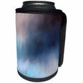 3dRose Anne Marie Baugh - Abstract - Dark Blue, Purple, Light Blue Smudge Abstract - Can Cooler Bottle Wrap (cc_253010)