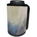 3dRose Anne Marie Baugh - Abstract - Blue and Beige Smudge Abstract - Can Cooler Bottle Wrap (cc_253011)