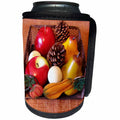 3dRose Florene Decorative - Fall Fruit Basket - Can Cooler Bottle Wrap (cc_25302)