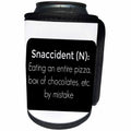 3dRose BrooklynMeme Funny Sayings - Snaccident definition - Can Cooler Bottle Wrap (cc_253048)