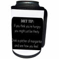 3dRose BrooklynMeme Funny Sayings - Funny diet tip - Can Cooler Bottle Wrap (cc_253049)