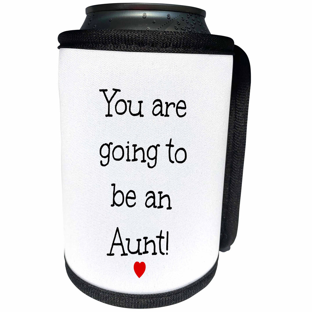 3dRose BrooklynMeme Sayings - You are going to be an Aunt - Can Cooler Bottle Wrap (cc_253055)
