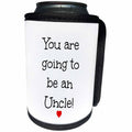 3dRose BrooklynMeme Sayings - You are going to be an Uncle - Can Cooler Bottle Wrap (cc_253056)