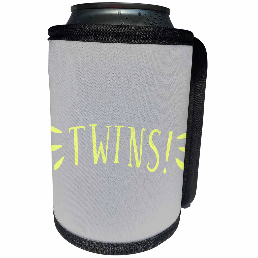 3dRose BrooklynMeme Sayings - Twins - Can Cooler Bottle Wrap (cc_253062)
