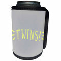 3dRose BrooklynMeme Sayings - Twins - Can Cooler Bottle Wrap (cc_253062)
