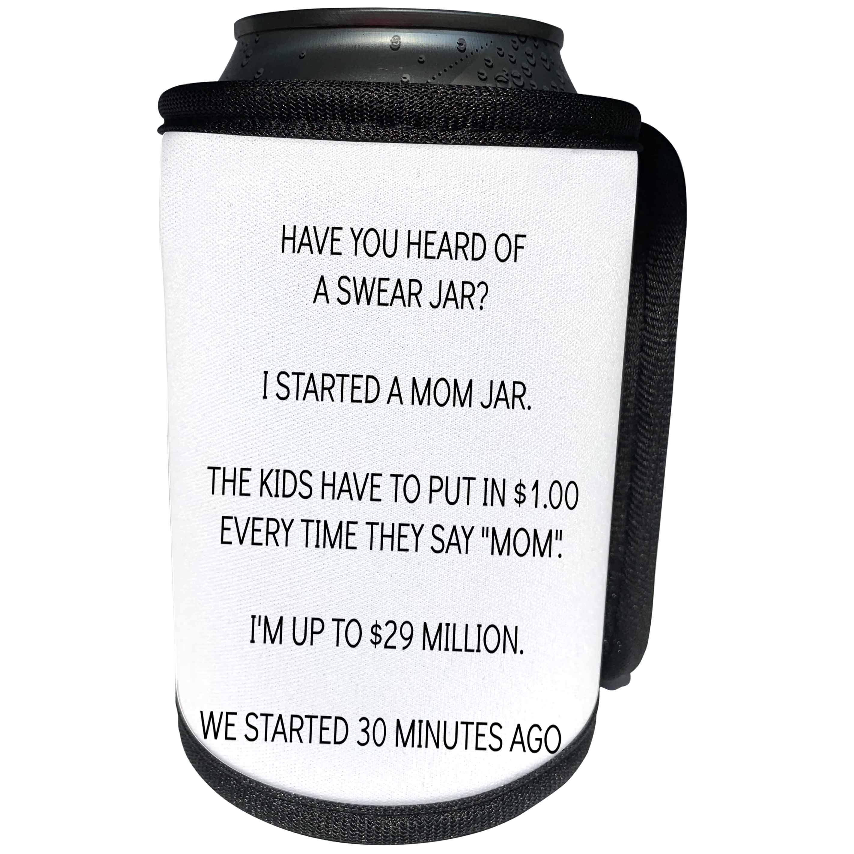 3dRose BrooklynMeme Funny Sayings - Mom Jar - Can Cooler Bottle Wrap (cc_253064)