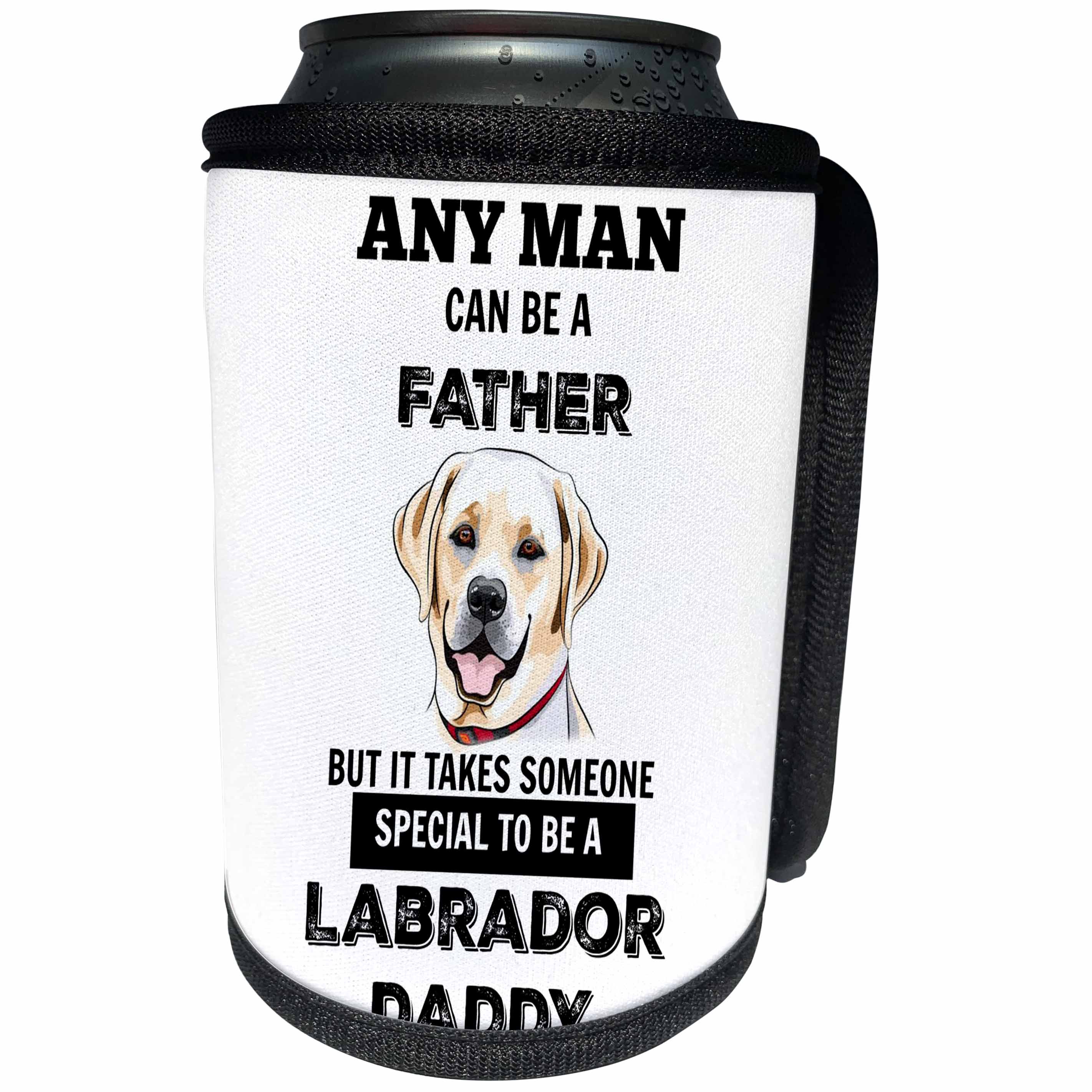 3dRose BrooklynMeme Dogs - Labrador Daddy - Can Cooler Bottle Wrap (cc_253069)