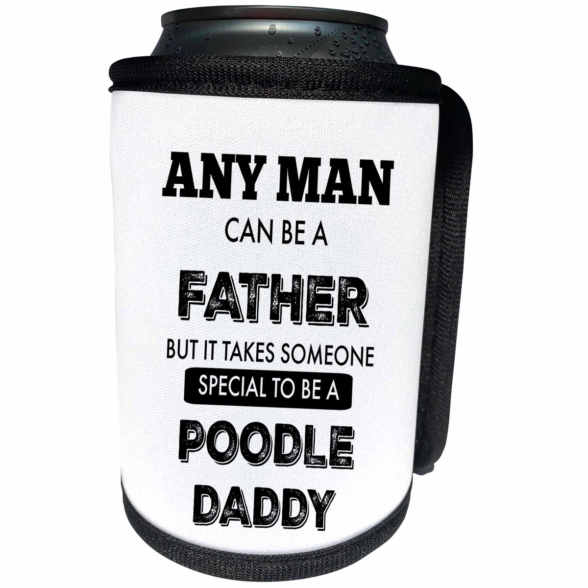 3dRose BrooklynMeme Dogs - Poodle Daddy - Can Cooler Bottle Wrap (cc_253090)
