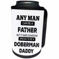 3dRose BrooklynMeme Dogs - Doberman Daddy - Can Cooler Bottle Wrap (cc_253094)