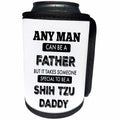 3dRose BrooklynMeme Dogs - Shih Tzu Daddy - Can Cooler Bottle Wrap (cc_253097)