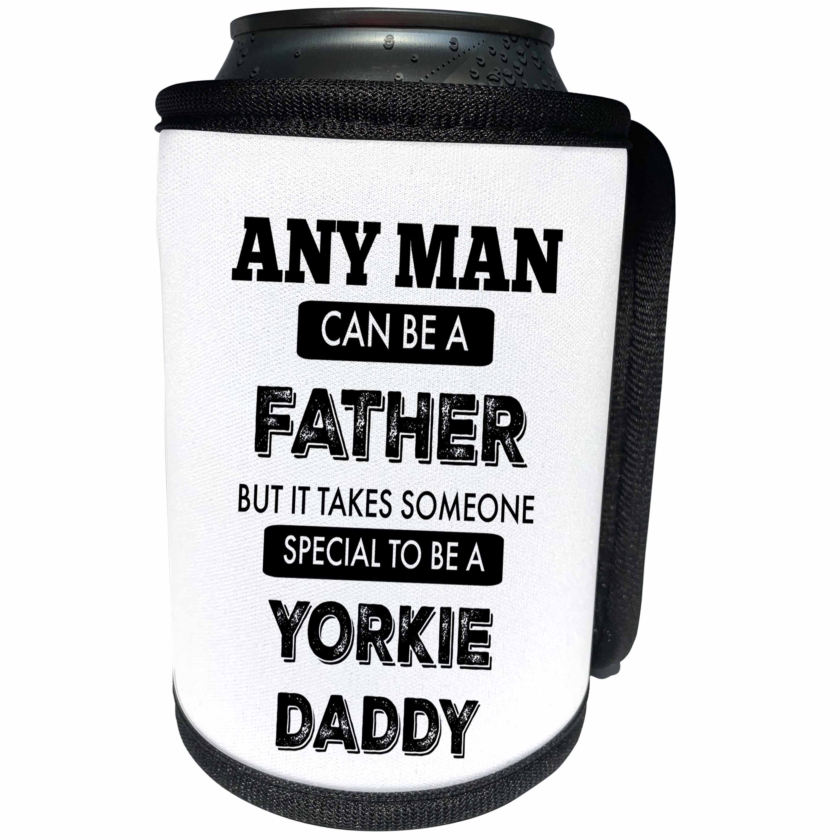 3dRose BrooklynMeme Dogs - Yorkie Daddy - Can Cooler Bottle Wrap (cc_253099)