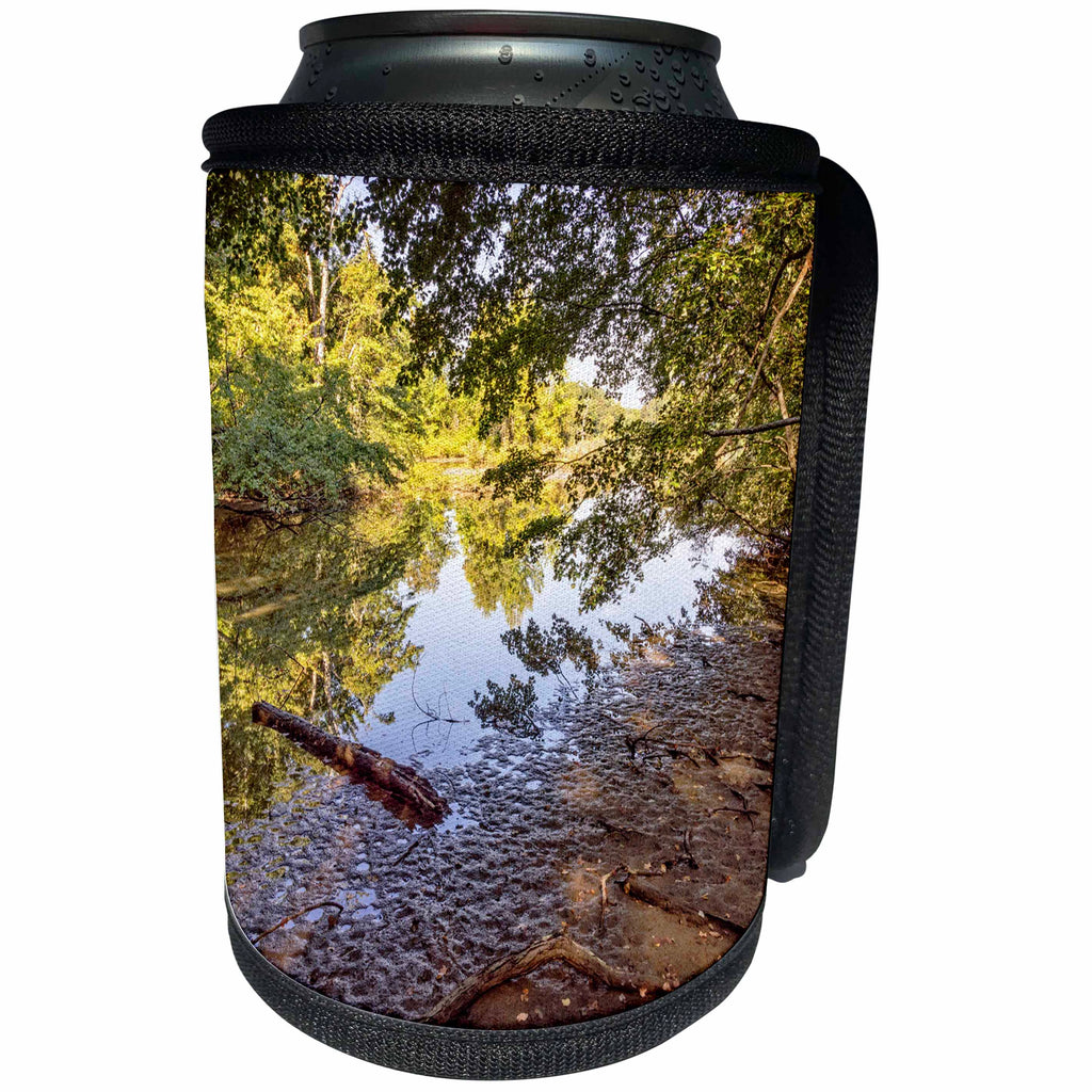 3dRose Boehm Photography Landscape - Flint Creek Island Shores - Can Cooler Bottle Wrap (cc_253225)