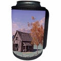 3dRose Boehm Graphics Landscape - Old Barn Close Up in Autumn - Can Cooler Bottle Wrap (cc_253238)