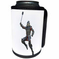 3dRose Boehm Graphics Warrior - Armored Knight with Mace Leaping Right - Can Cooler Bottle Wrap (cc_253241)