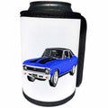 3dRose Boehm Graphics Car - 1968 Blue Muscle Car - Can Cooler Bottle Wrap (cc_253251)