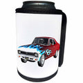 3dRose Boehm Graphics Car - 1968 Red White and Blue Muscle Car - Can Cooler Bottle Wrap (cc_253255)