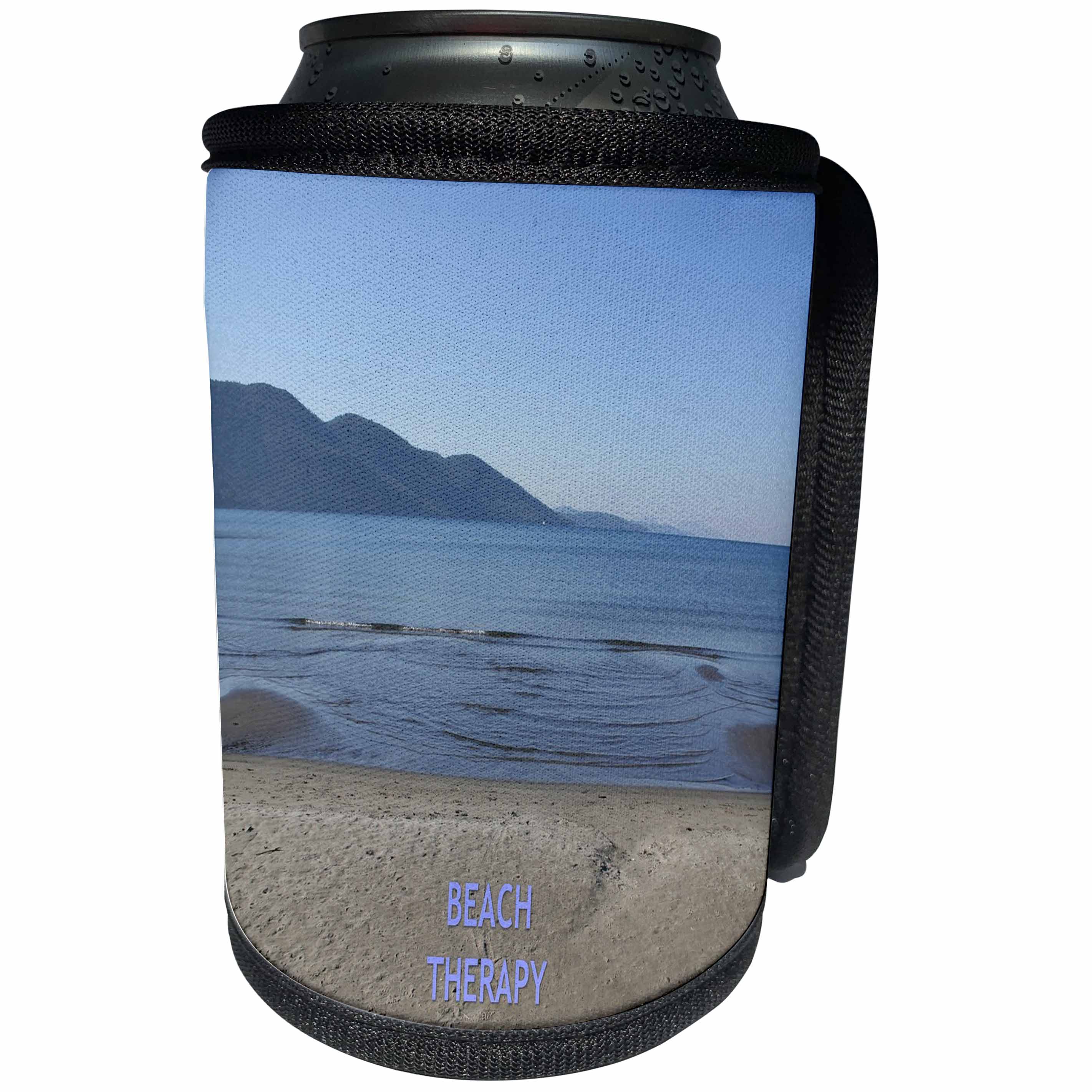 3dRose Taiche - Photography - Beach - Beach Therapy - Can Cooler Bottle Wrap (cc_253285)