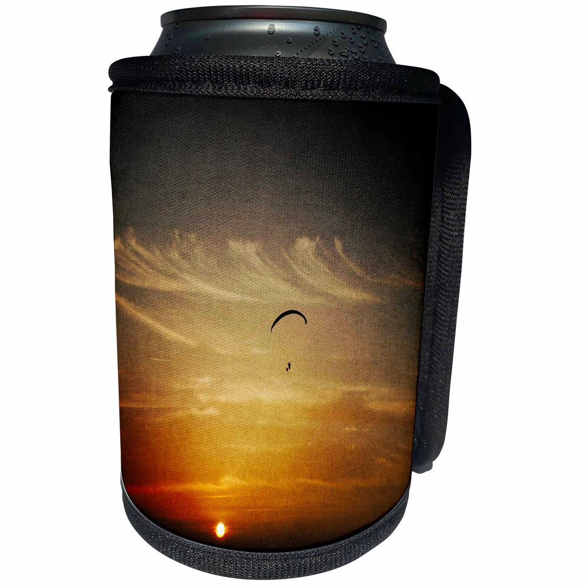 3dRose Taiche - Photography - Sunset - Above Everything Else Be Yourself - Can Cooler Bottle Wrap (cc_253306)