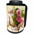 3dRose Uta Naumann Photography Flowers - Pink Vintage Roses Still life - Can Cooler Bottle Wrap (cc_253325)