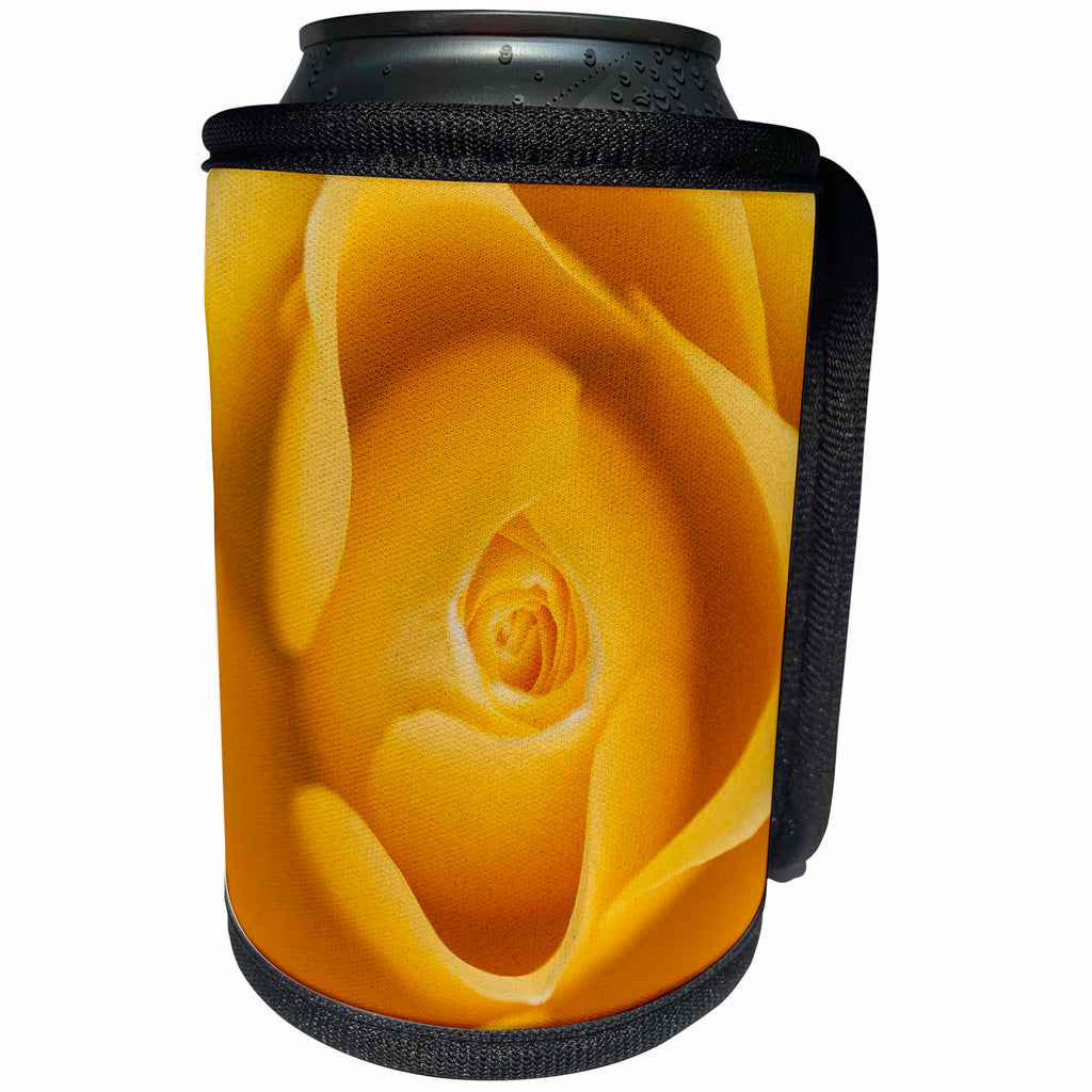 3dRose Uta Naumann Photography Flowers - Yellow Rose Blossom - Can Cooler Bottle Wrap (cc_253355)