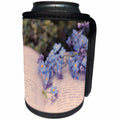 3dRose Uta Naumann Photography Flowers - Still life with Book and Forget-Me-Not Flower - Can Cooler Bottle Wrap (cc_253379)