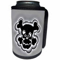 3dRose Costasonlineshop Art of Kids - Little black skull - Can Cooler Bottle Wrap (cc_253508)