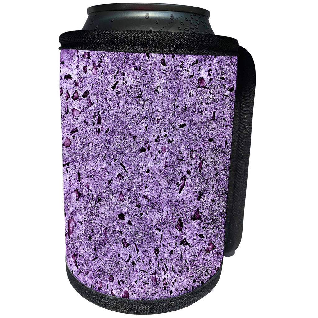 3dRose Costasonlineshop Background - Image of Purple Glittery Stones - Can Cooler Bottle Wrap (cc_253511)
