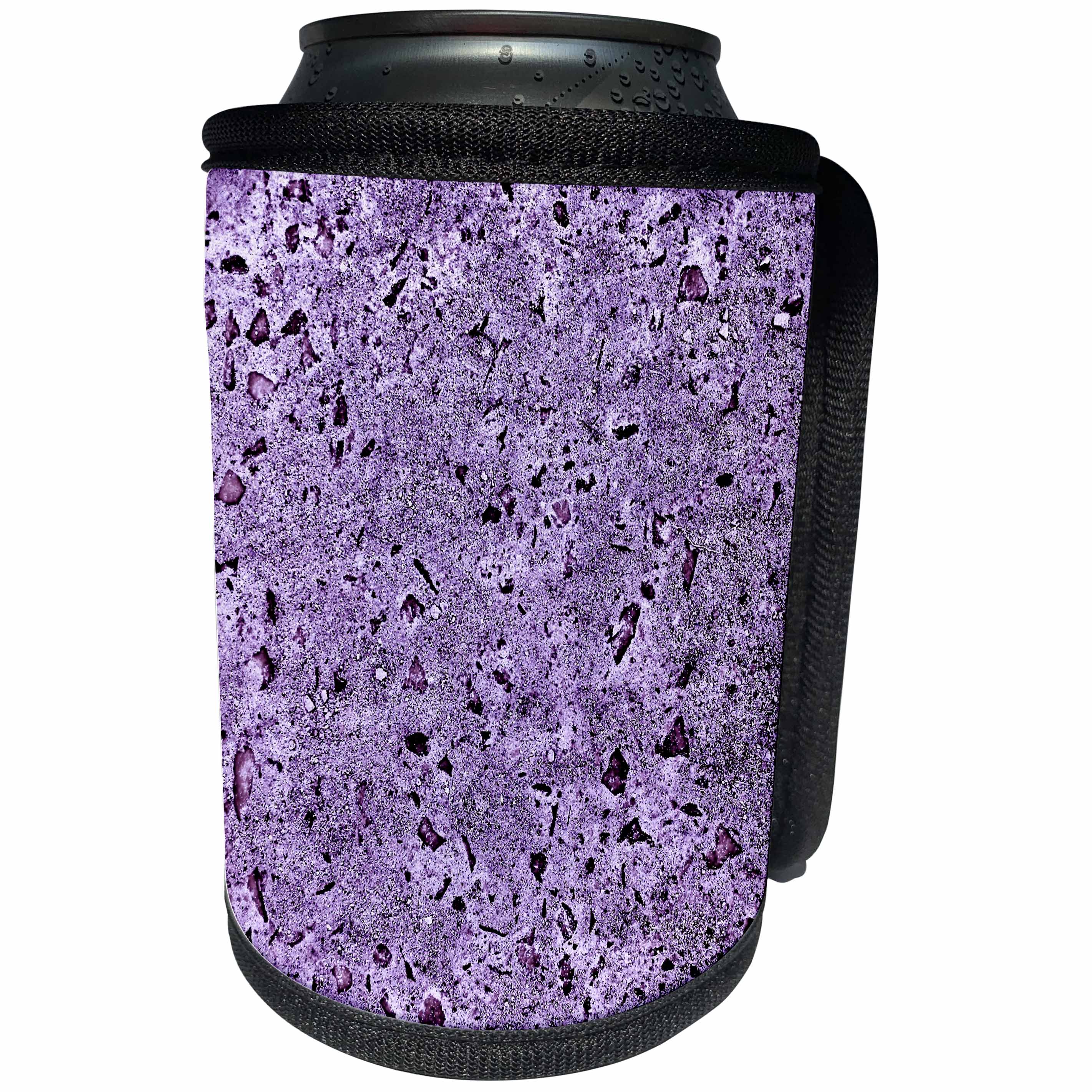 3dRose Costasonlineshop Background - Image of Purple Glittery Stones - Can Cooler Bottle Wrap (cc_253511)
