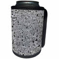 3dRose Costasonlineshop Background - Image of Black Gray Glittery Stone - Can Cooler Bottle Wrap (cc_253514)