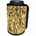 3dRose Costasonlineshop Marbling - Gold Yellow Marbling - Can Cooler Bottle Wrap (cc_253524)