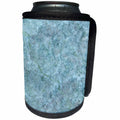 3dRose Costasonlineshop Background - Blue Pastel Stone Background - Can Cooler Bottle Wrap (cc_253559)