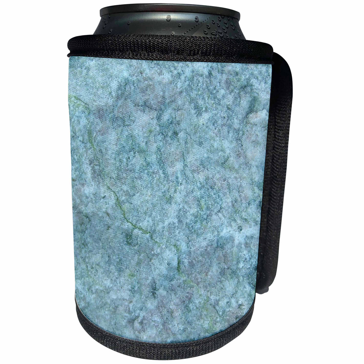 3dRose Costasonlineshop Background - Blue Pastel Stone Background - Can Cooler Bottle Wrap (cc_253559)