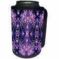 3dRose Costasonlineshop Pattern - Purple Black Baroque Gothic Pattern - Can Cooler Bottle Wrap (cc_253570)