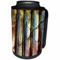 3dRose Costasonlineshop Garden - Wooden beams with cracks - Can Cooler Bottle Wrap (cc_253575)