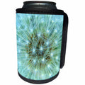 3dRose Turquoise Blue Pastel Dandelion - Can Cooler Bottle Wrap (cc_253581)
