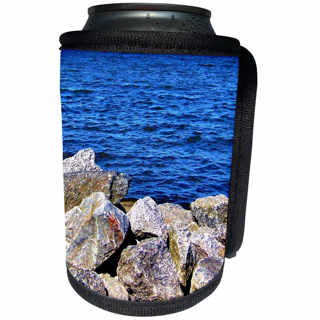 3dRose Costasonlineshop Photography Maritime - Stones on the Baltic Sea - Can Cooler Bottle Wrap (cc_253595)
