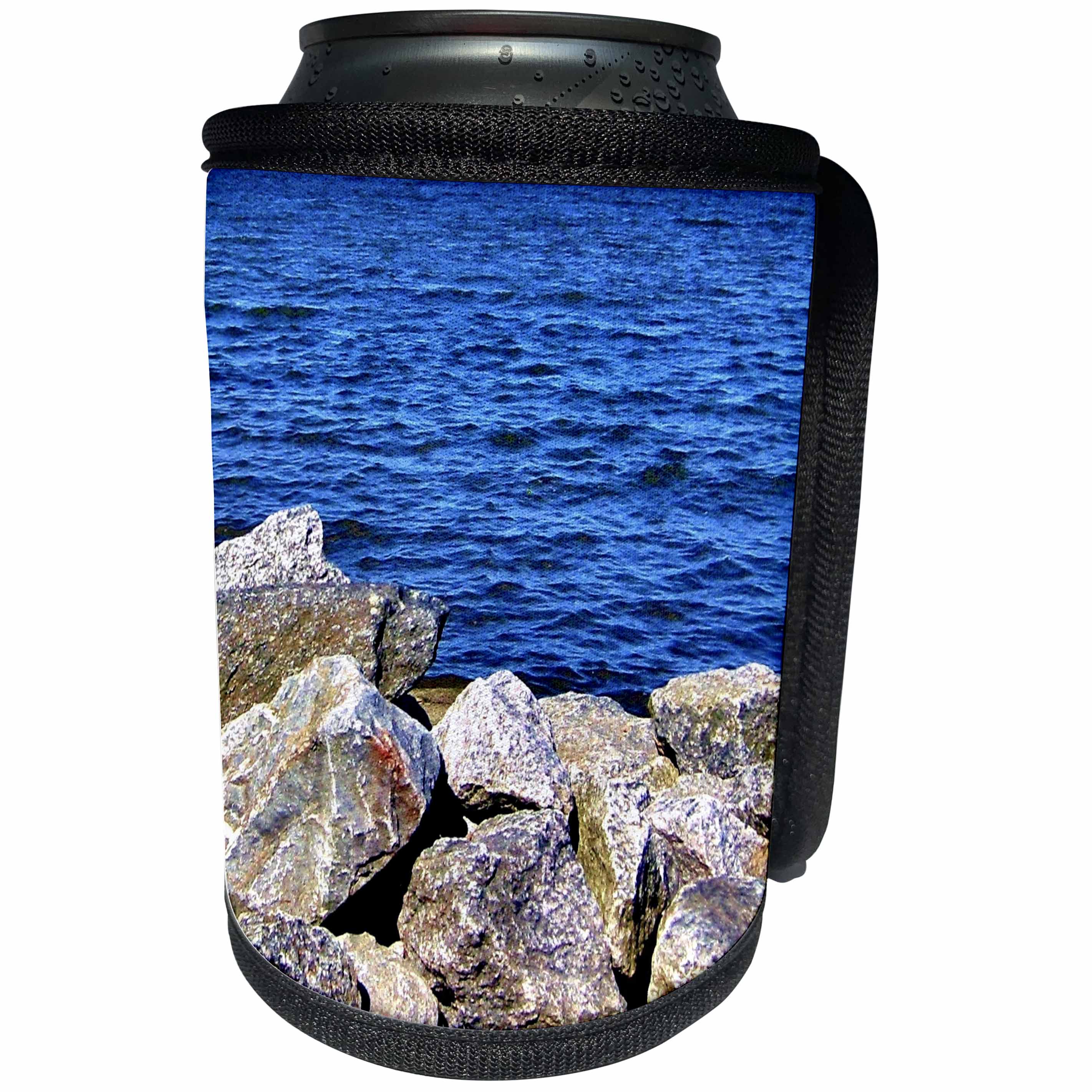 3dRose Costasonlineshop Photography Maritime - Stones on the Baltic Sea - Can Cooler Bottle Wrap (cc_253595)