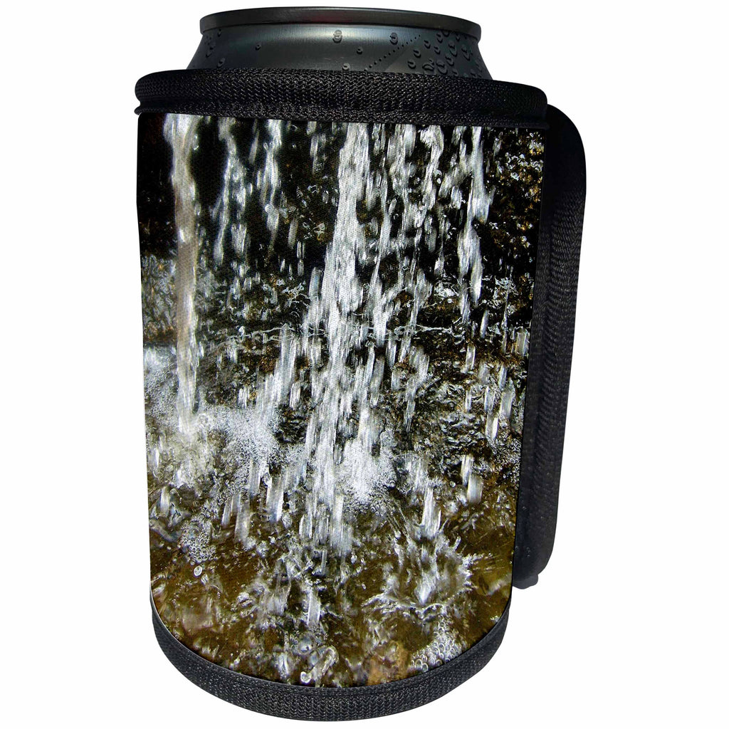 3dRose Costasonlineshop Garden - Water rippling - Can Cooler Bottle Wrap (cc_253638)