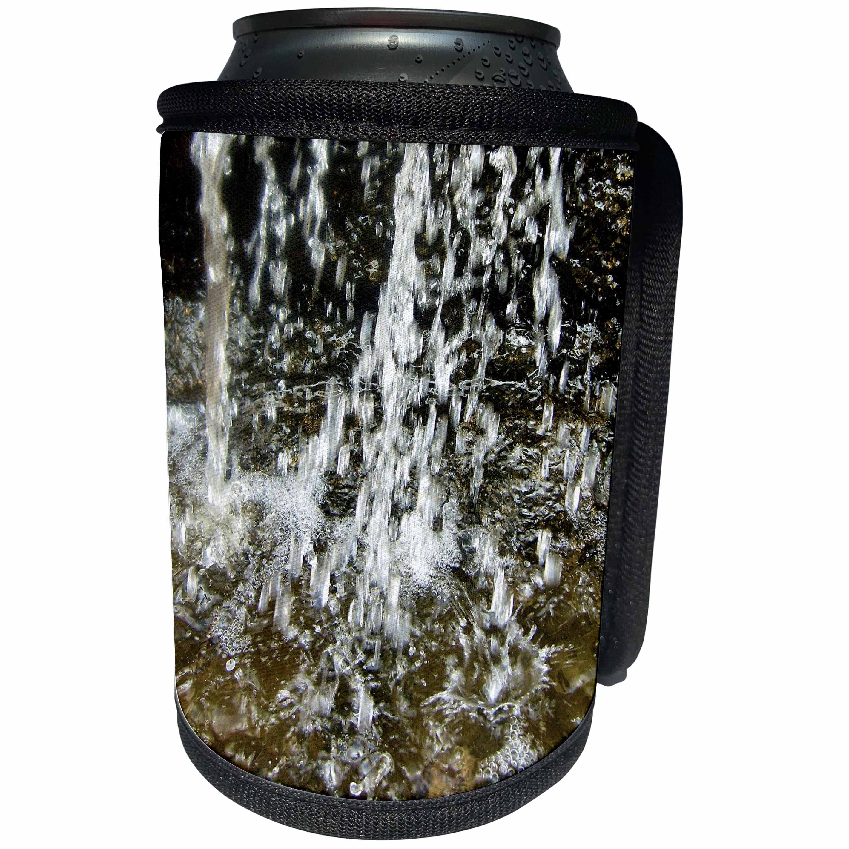 3dRose Costasonlineshop Garden - Water rippling - Can Cooler Bottle Wrap (cc_253638)