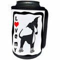 3dRose Janna Salak Designs Dogs - I Love My Italian Greyhound Grey Blue - Can Cooler Bottle Wrap (cc_25367)