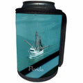 3dRose Florene Cruise Ships Sites - Image of Shrimp Boat At Cape Canaveral Port - Can Cooler Bottle Wrap (cc_253690)