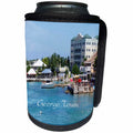 3dRose Florene Cruise Ships Sites - Image of Georgetown Grand Cayman Port - Can Cooler Bottle Wrap (cc_253691)