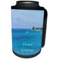3dRose Florene Cruise Ships Sites - Image of Georgetown Grand Cayman Harbor With Boats - Can Cooler Bottle Wrap (cc_253692)