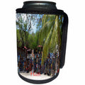 3dRose Florene Cruise Ships Sites - Image of Haitian Art Market - Can Cooler Bottle Wrap (cc_253694)