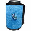 3dRose Florene Cruise Ships Sites - Image of Haitian Fisherman Near Cruise Ship - Can Cooler Bottle Wrap (cc_253695)