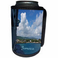 3dRose Florene Cruise Ships Sites - Image of View Of Jamaica Shoreline From Cruise Ship - Can Cooler Bottle Wrap (cc_253697)