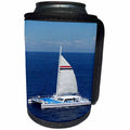 3dRose Florene Cruise Ships Sites - Image Of Catamaran Sailboat Near Cozumel - Can Cooler Bottle Wrap (cc_253705)