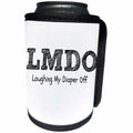 3dRose BrooklynMeme Funny Sayings - LMDO Laughing my diaper off - Can Cooler Bottle Wrap (cc_253707)